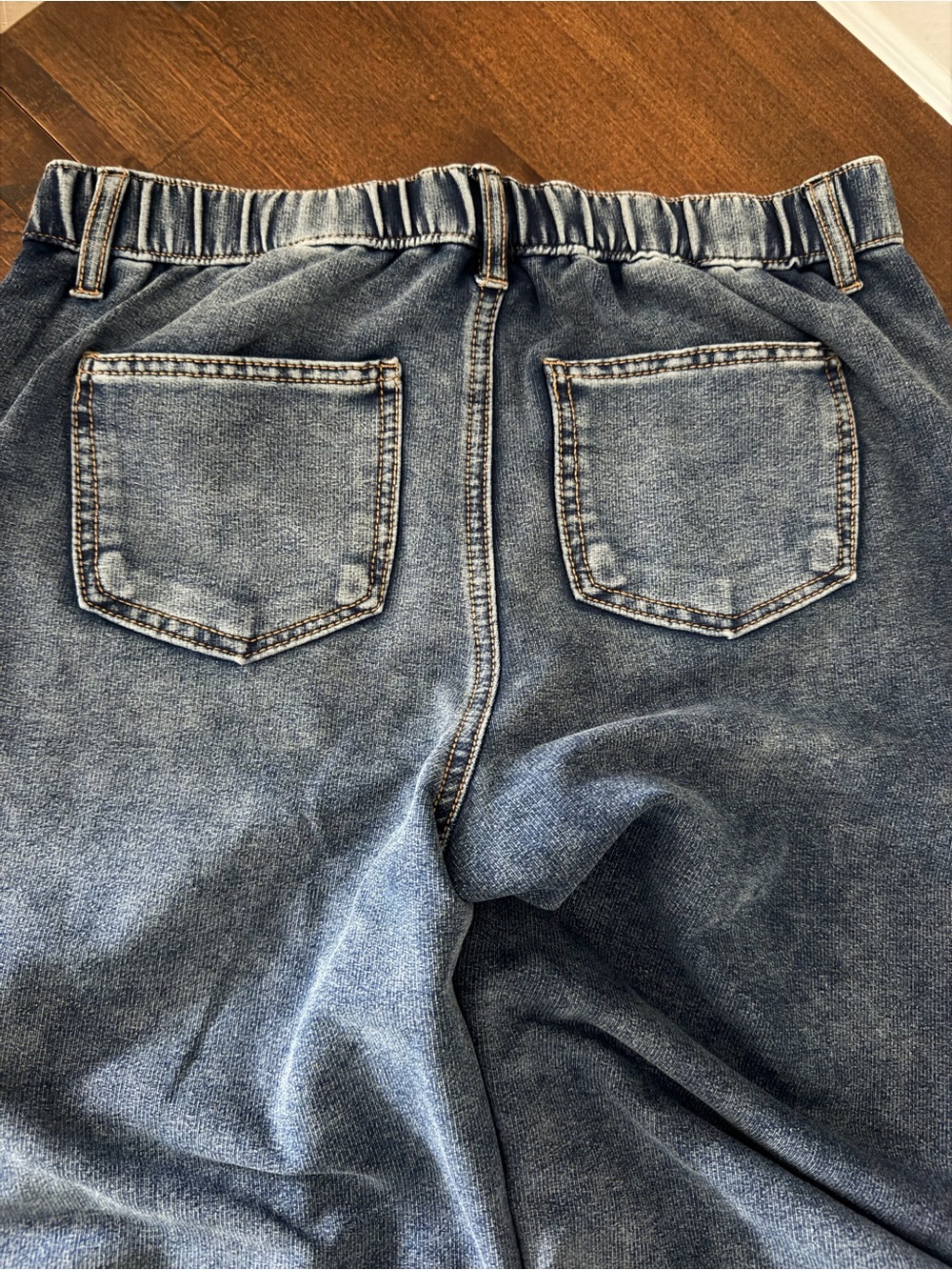Vanilla Star Light and Dark Blue Washed Denim Jeans - Picture 7 of 7